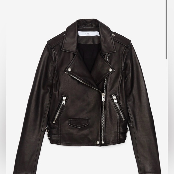 IRO PARIS ASHVILLE LEATHER BIKER JACKET $1205
FR 34/ XS - Picture 3 of 14